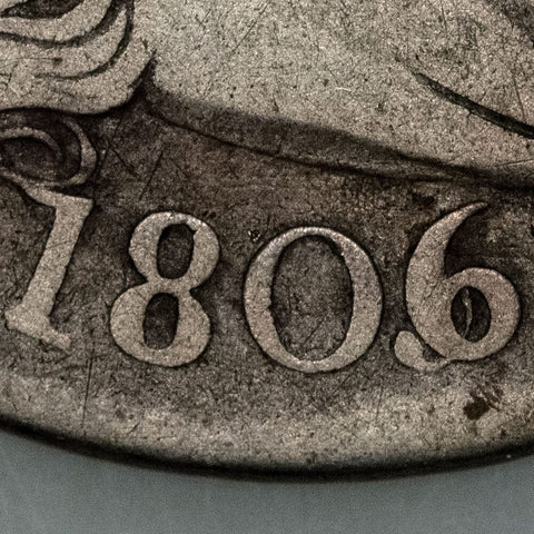 1806/5 Draped Bust Quarter - Net AG/Good