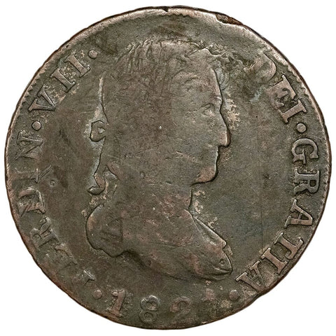 1821-NG Guatemala Silver 8 Reales KM.69 - Very Good