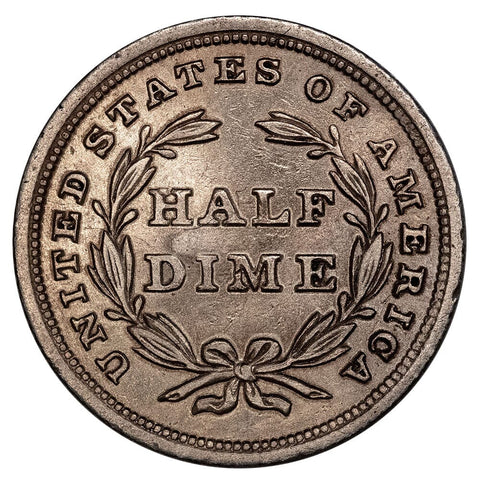 1840 No Drapery Seated Half Dime - Choice About Uncirculated