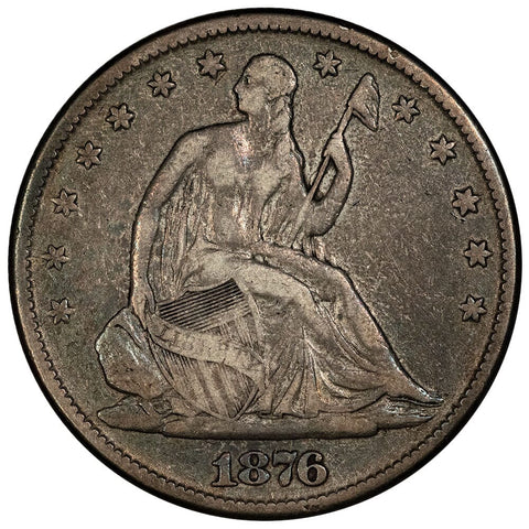 1876 Seated Liberty Half Dollar - Choice Fine+