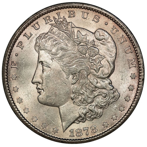 1878-CC Morgan Dollar - Brilliant Uncirculated - VAM-9 CC Tilted Right