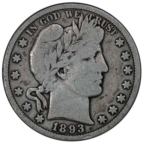 1893-S Barber Half Dollar - Very Good