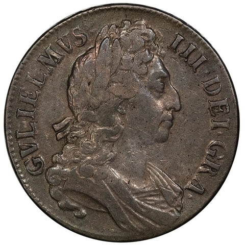 1696 William III Great Britain Silver Crown KM. 486 - Very Fine+