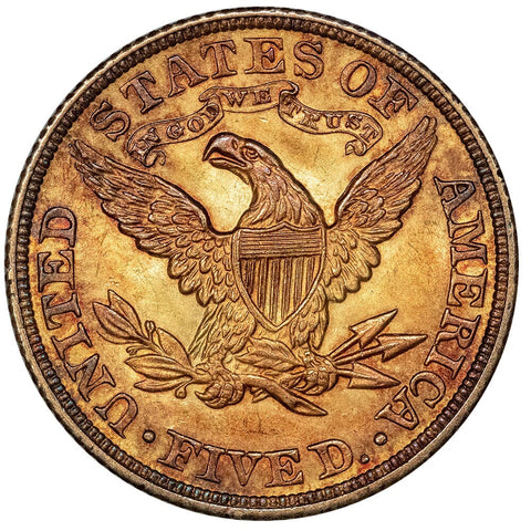1904 $5 Liberty Head Gold Coin - Choice About Uncirculated