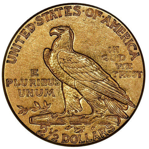 1912 $2.5 Indian Gold Coin - Extremely Fine