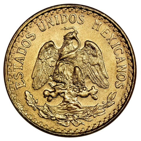 1945 Mexico 2 Peso Gold Coin - KM. 461 - PQ Brilliant Uncirculated