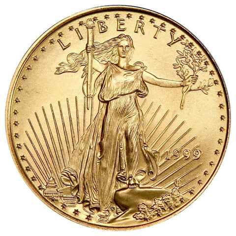 1999 $10 1/4 Oz Quarter Ounce Gold Eagle - Gem Uncirculated