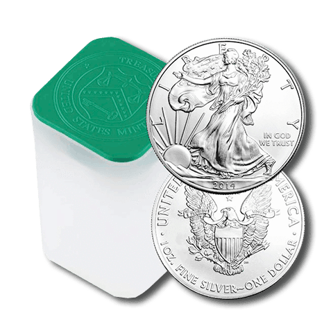 2014 American Silver Eagle Mint Roll of 20 - Crisp Original BU