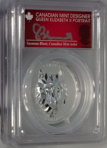 2019 Canada $25 Silver Wolf Multifaceted High Relief - PCGS PR 70 DCAM FDOI