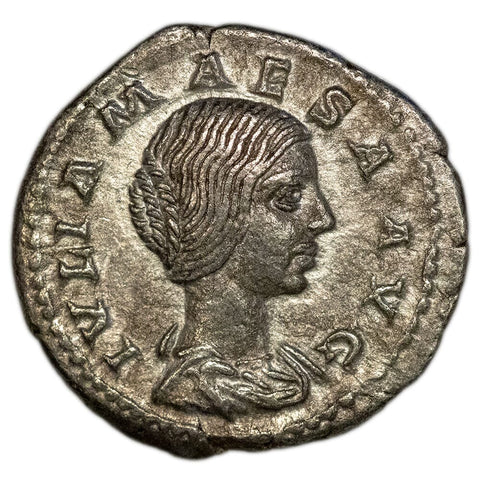Roman Imperial, Julia Maesa, AR Denarius, 218-220 AD - Very Fine