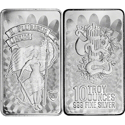 10 oz Silver Art Bar "Unity" Design .999 Fine Silver