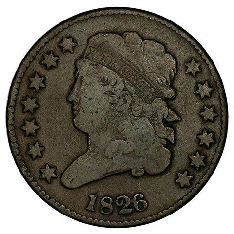1826 Classic Head Half Cent - Very Good