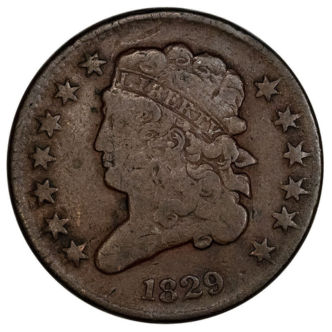 1829 Classic Head Half Cent - Fine