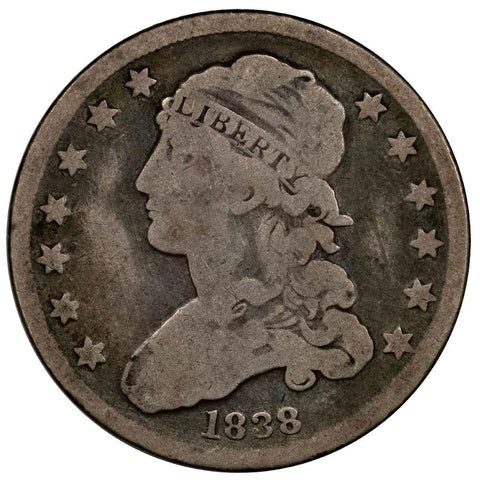 1838 Capped Bust Quarter - About Good