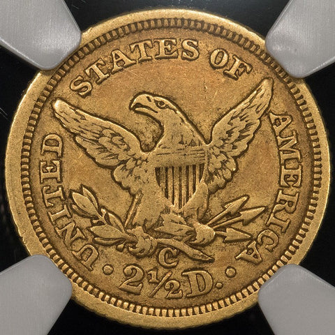 1843-C Large Date $2.5 Liberty - NGC XF 45 - Charlotte Mint!