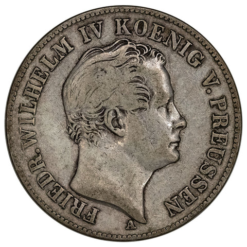 1846-A German States, Prussia Silver Thaler KM.445 - Very Fine