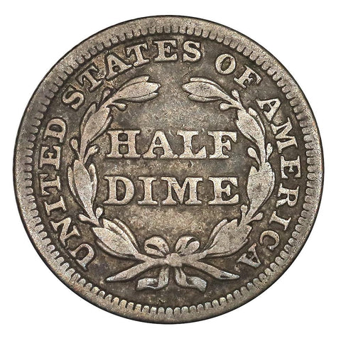 1847 Seated Liberty Half Dime - Fine+