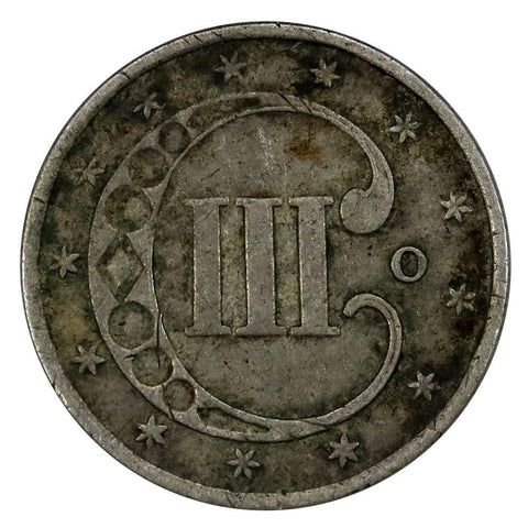 1851-O Three Cent Silver (Trime) - Very Fine+