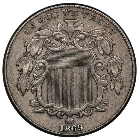 1869 Shield Nickel - Extremely Fine