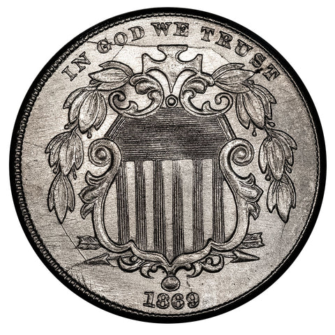 1869 Shield Nickel - Brilliant Uncirculated