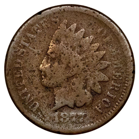 Key-Date 1877 Indian Head Cent - Good Details