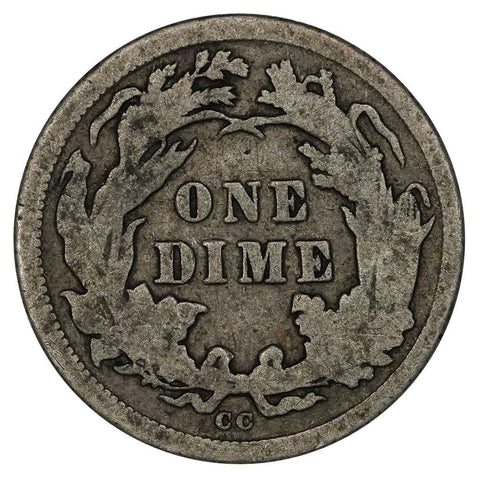 1877-CC Seated Dime - Very Good