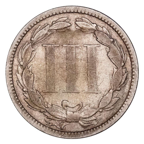 1879 Three Cent Nickel - Very Fine - Mintage: 38,000
