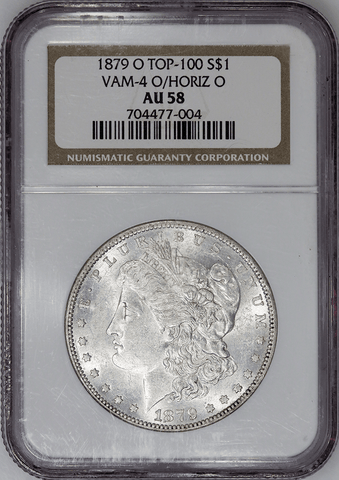 1879-O/O Morgan Dollar Top-100 VAM-4 - NGC AU 58 - Choice About Uncirculated