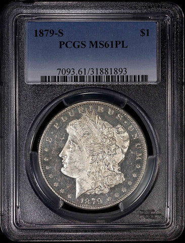 1879-S Reverse of 1879 Morgan Dollar - PCGS MS 61 PL