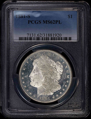 1881-S Morgan Dollar - PCGS MS 62 PL