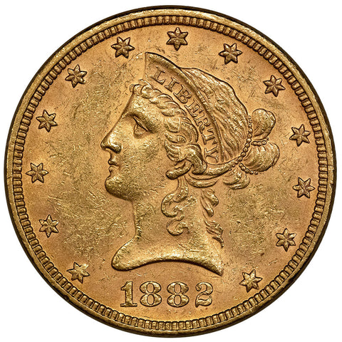1882 $10 Liberty Gold Eagle - About Uncirculated+