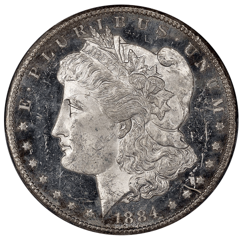 1884-CC Morgan Dollar - PCGS MS 61 DMPL