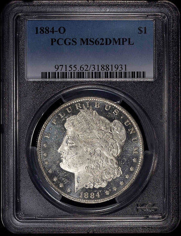 1884-O Morgan Dollar - PCGS MS 62 DMPL