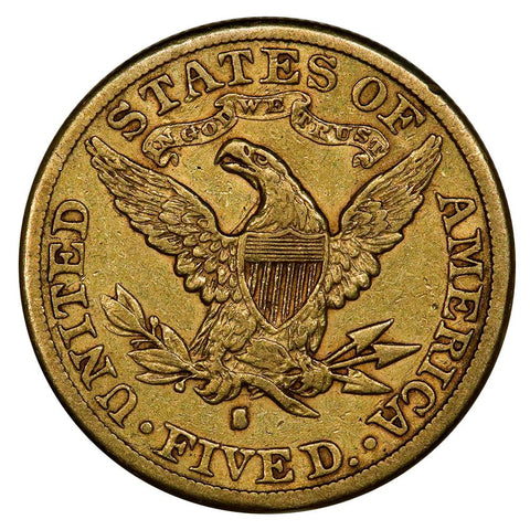 1884-S $5 Liberty Head Gold Coin - Extremely Fine