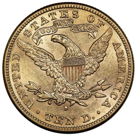 1888-S $10 Liberty Gold Eagle - About Uncirculated+