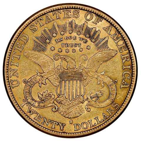 1889-S $20 Liberty Double Eagle Gold Coin - Extremely Fine (Just $25 Over Melt)