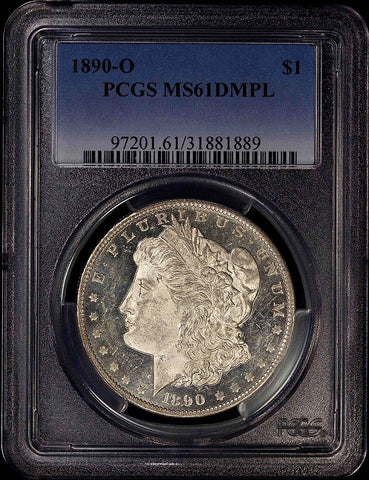 1890-O Morgan Dollar - PCGS MS 61 DMPL
