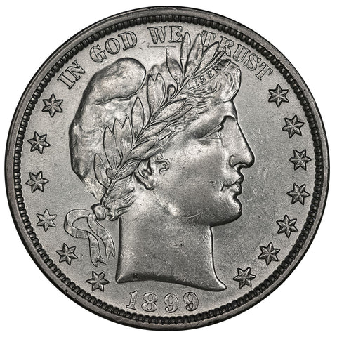1899 Barber Half Dollar - About Uncirculated Details