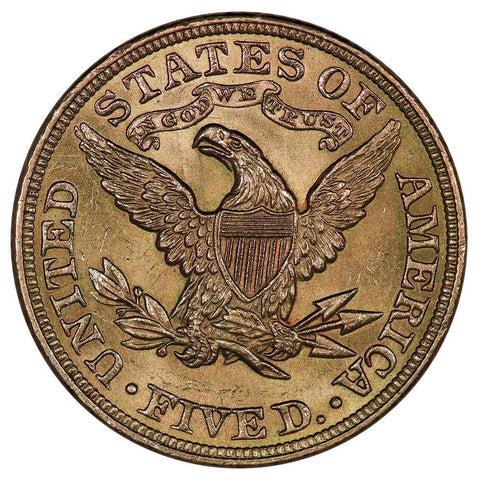 1900 $5 Liberty Head Gold Coin - PQ Brilliant Uncirculated