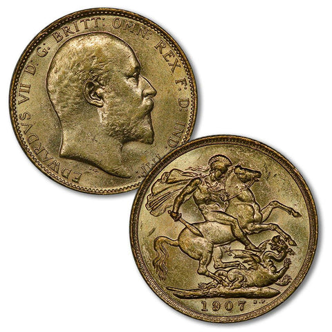 1902-1910 Edward VII Gold Sovereigns - XF or Better
