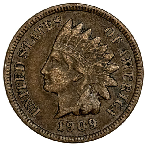 1909-S Indian Head Cent Key Date - Very Fine