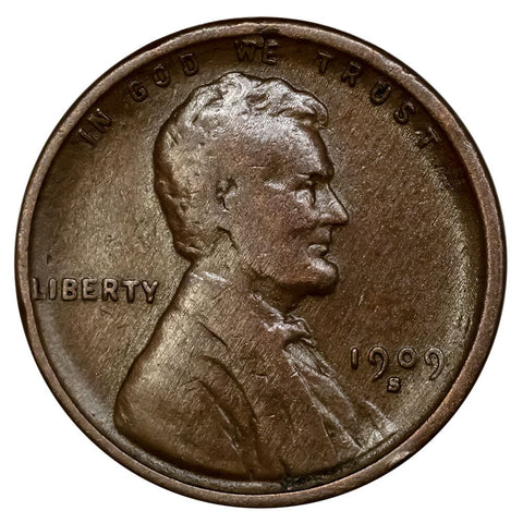 1909-S Lincoln Wheat Cent - Very Fine