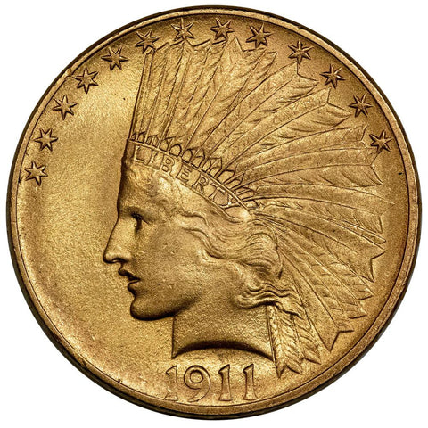 1911 $10 Indian Gold Coin - Premium Quality Brilliant Uncirculated