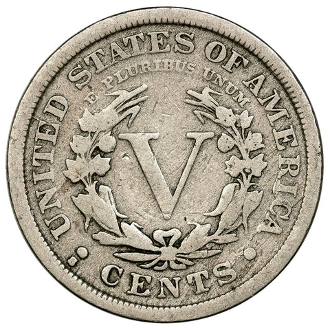 Key-Date 1912-S Liberty Head V Nickel - Very Good