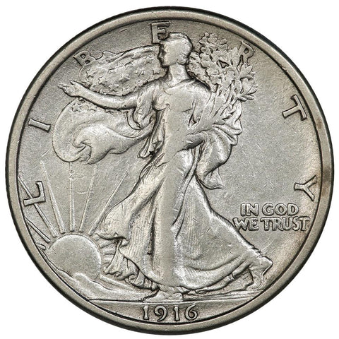 1916 Walking Liberty Half Dollar - Extremely Fine