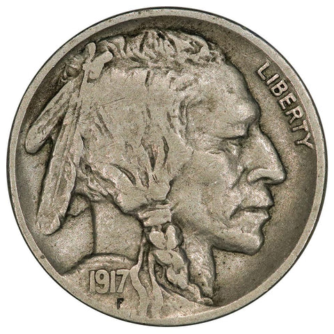 1917-D Buffalo Nickel - Fine+