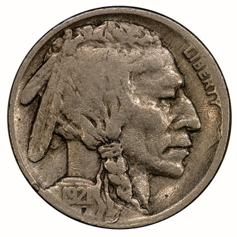 1921-S Buffalo Nickel - Very Good