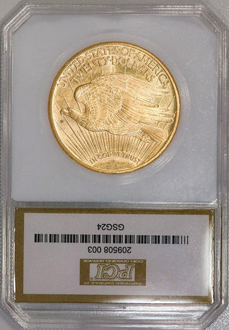 1924 $20 Saint Gauden's Gold Double Eagle - PCI MS 62