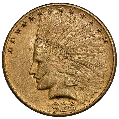 1926 $10 Indian Gold Coin - About Uncirculated
