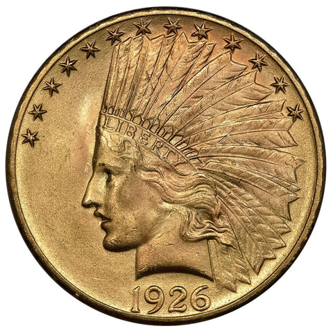 1926 $10 Indian Gold Coin - Choice Brilliant Uncirculated